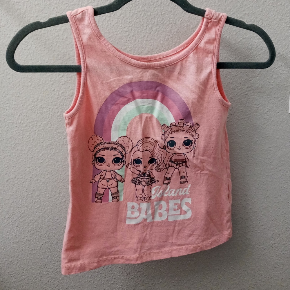 Lol Surprise Island Babes Pink Kids Tank Top